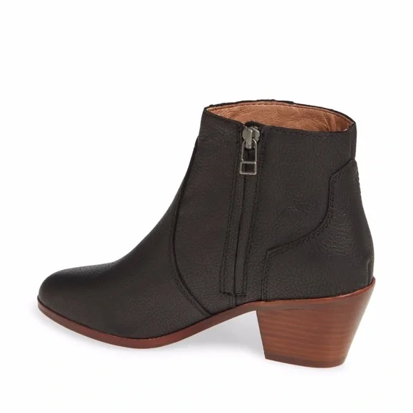 NIB $198 Madewell The Western Black Leather Bootie in size 7.5! - Picture 2 of 15